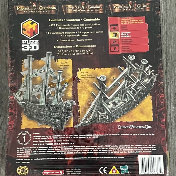 Puzz 3D Pirates of the Caribbean The Flying Dutchman Puzzle - Gray - Picture 3 of 3